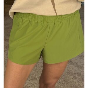 Women's Green Athletic Shorts